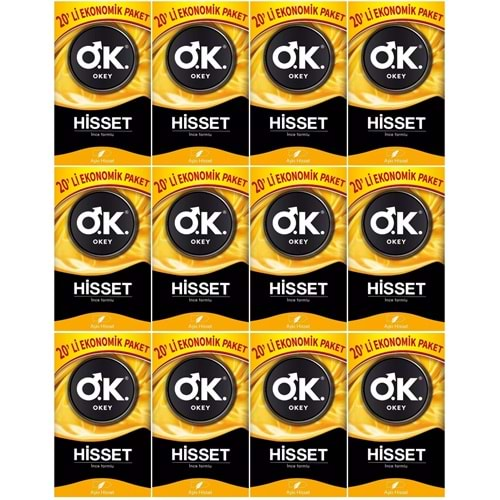 Okey Prezervatif 240 Adet Hisset Ekonomik Pk (12 Li Set)