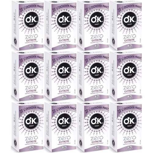 Okey Prezervatif 240 Adet Zero Extreme Ekonomik Pk (12 Li Set)