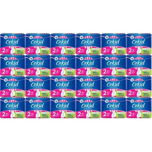 Orkid Hijyenik Ped Ultra Extra Koruma Uzun 168 Adet (24PK*7)