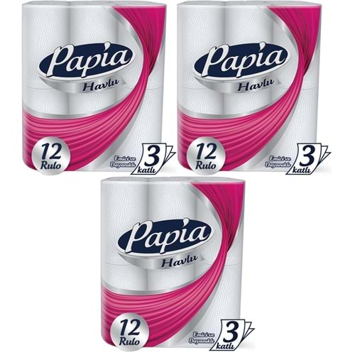 Papia kağıt Havlu 36 Lı Set (3 Katlı) (3PK*12)