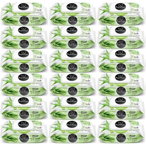 Papilion Islak Havlu Mendil 100 Yaprak Aloevera (18 Li Set) 1800 Yaprak