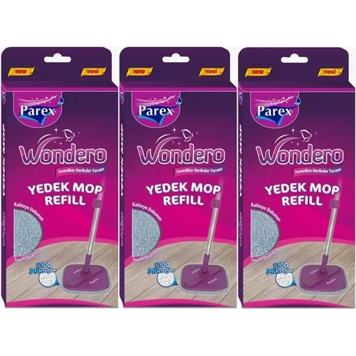 Parex Wondero Yedek Paspas Mop Refill (3 Lü Set)