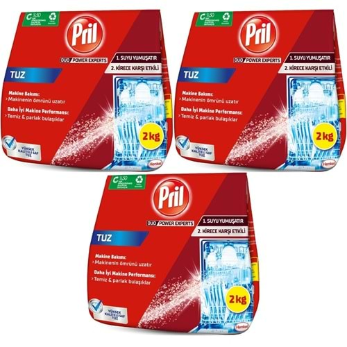 Pril Bulaşık Makinesi Tuzu 6KG (3PK*2KG)