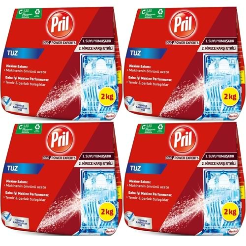 Pril Bulaşık Makinesi Tuzu 8KG (4PK*2KG)