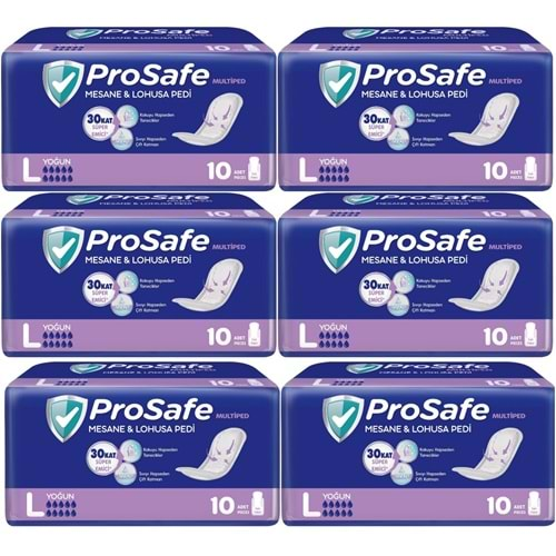 Prosafe Mesane & Lohusa Pedi L-Büyük Yoğun 60 Adet (6PK*10)