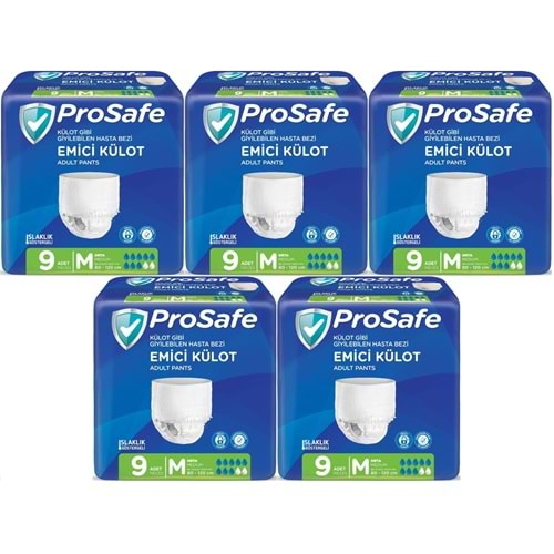 Prosafe Emici Külot Hasta Bezi Orta-Medium 45 Adet (5PK*9)