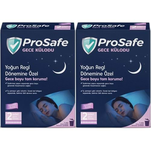 Prosafe Gece Külodu / Külot (Yoğun Regl Dönemine Özel) (4 Lü Set) (2PK*2)