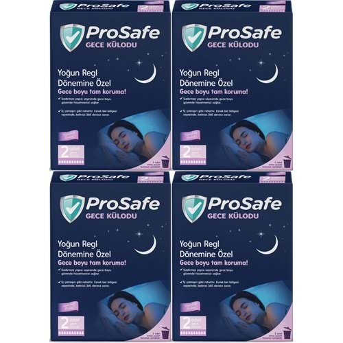 Prosafe Gece Külodu / Külot (Yoğun Regl Dönemine Özel) (8 Li Set) (4PK*2)