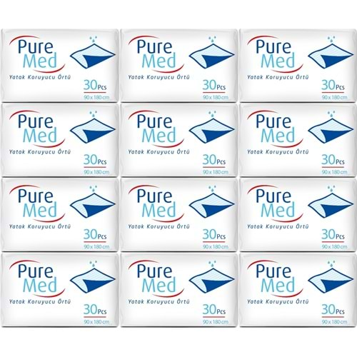 Puremed Hasta Yatak Koruyucu 90*180CM 360 Adet (12PK*30)