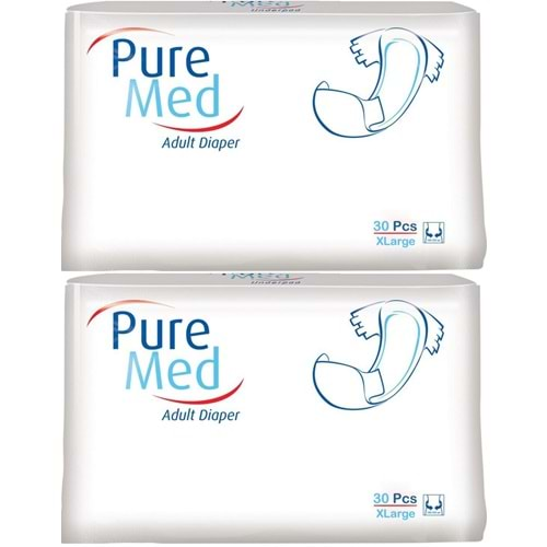 Puremed Hasta Bezi Bel Bantlı Tekstil Yüzey XL Extra Large 60 Adet (2PK*30)