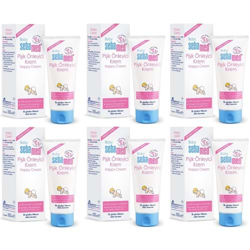 Sebamed Bebek Pişik Önleyici Krem 100ML (6 Lı Set)