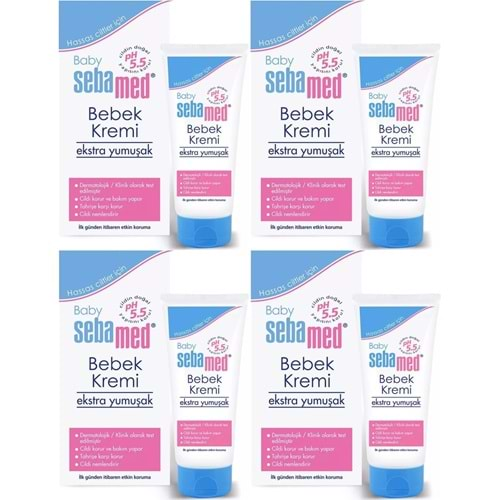 Sebamed Bebek Kremi 200ML (Ekstra Yumuşak) (4 Lü Set)