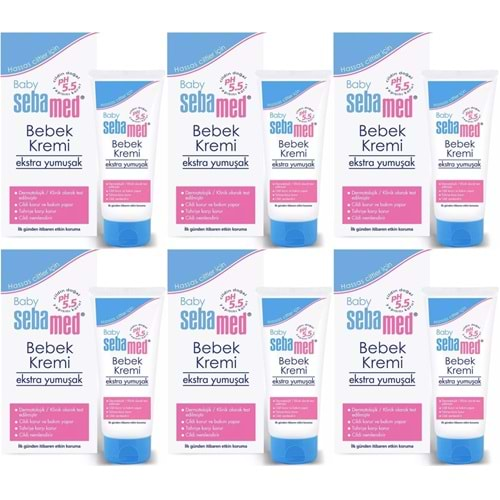 Sebamed Bebek Kremi 200ML (Ekstra Yumuşak) (6 Lı Set)