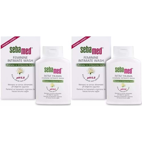 Sebamed İntim Menapoz Likit 200ML PH6.8 (Genital Bölge Temizleyici) (2 Li Set)