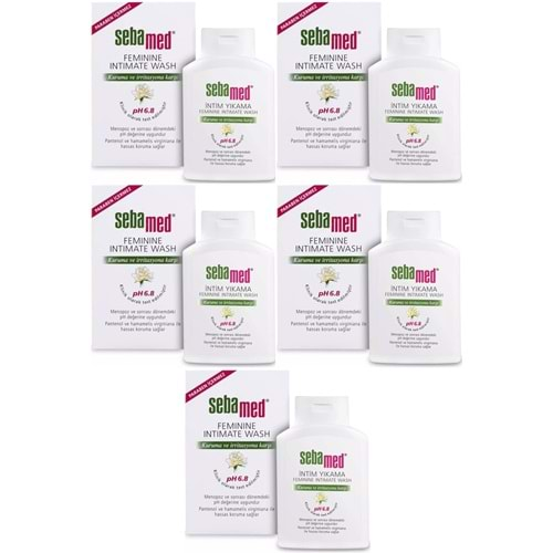 Sebamed İntim Menapoz Likit 200ML PH6.8 (Genital Bölge Temizleyici) (5 Li Set)