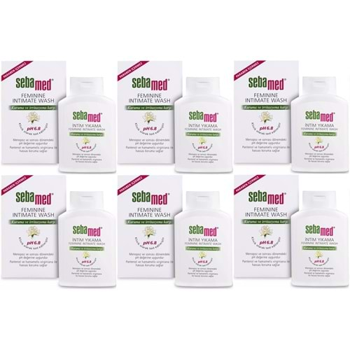 Sebamed İntim Menapoz Likit 200ML PH6.8 (Genital Bölge Temizleyici) (6 Lı Set)