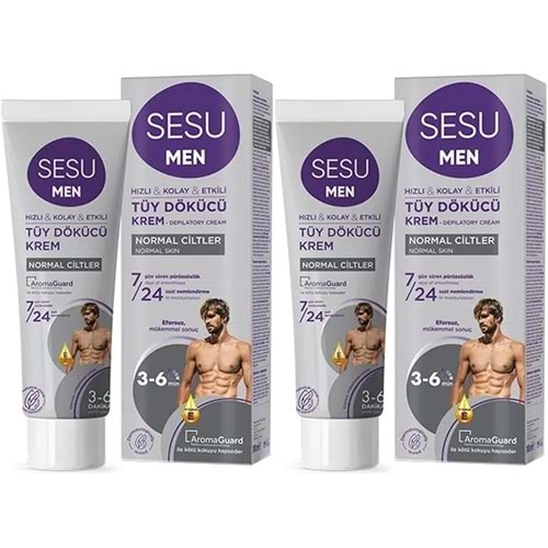 Sesu Tüy Dökücü Krem For Men 100ML (2 Li Set)