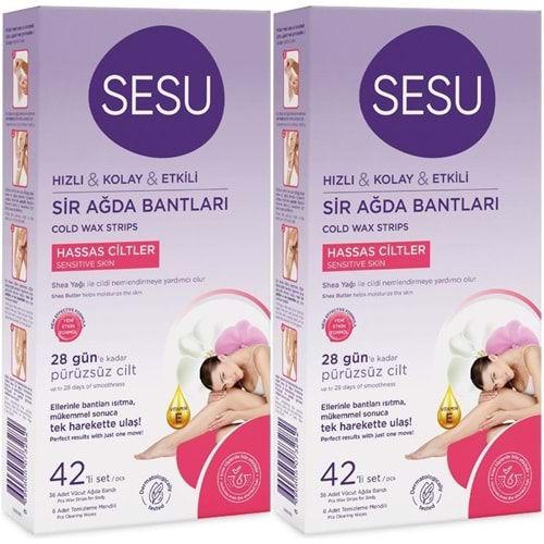 Sesu Sir Ağda Bandı 42 Li Pk Hassas Cilt (2 Li Set)