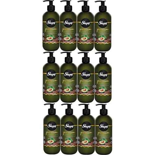 Sleepy Sıvı Sabun Premium 500ML Green Care Seri (Doğal Aloe Vera/Avokado/Adaçayı) (12 Li Set)