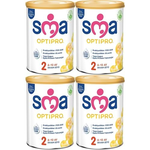 Sma Optipro 400GR No:2 Devam Sütü (6-12 Ay) (4 Lü Set)