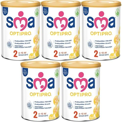 Sma Optipro 400GR No:2 Devam Sütü (6-12 Ay) (5 Li Set)