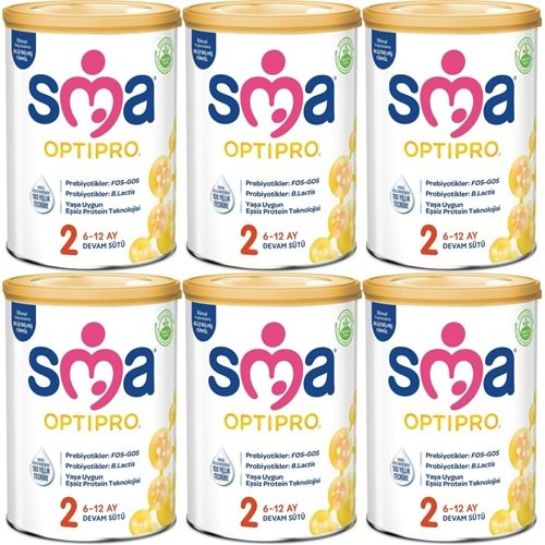 Sma Optipro 400GR No:2 Devam Sütü (6-12 Ay) (6 Lı Set)