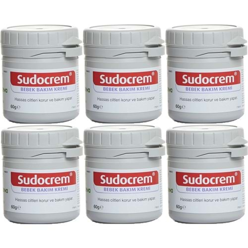 Sudocrem Cilt Bebek Bakım - Pişik Kremi 60GR (6 Lı Set)