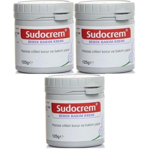 Sudocrem Cilt Bebek Bakım - Pişik Kremi 125GR (3 Lü Set)