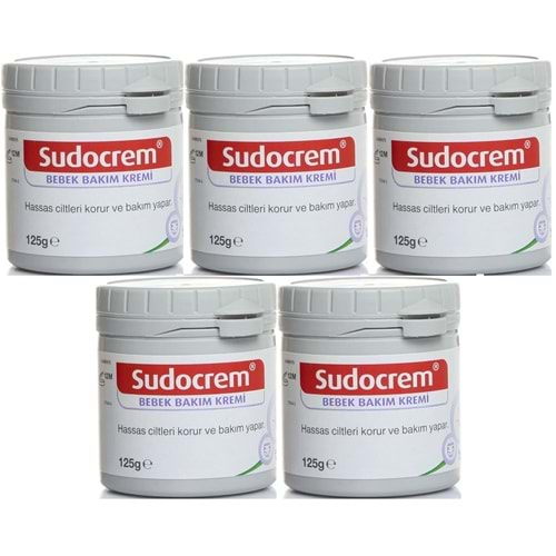 Sudocrem Cilt Bebek Bakım - Pişik Kremi 125GR (5 Li Set)