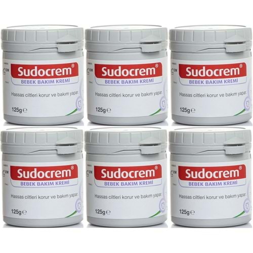 Sudocrem Cilt Bebek Bakım - Pişik Kremi 125GR (6 Lı Set)