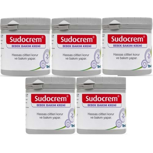 Sudocrem Cilt Bebek Bakım - Pişik Kremi 250GR (5 Li Set)