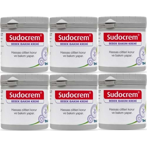 Sudocrem Cilt Bebek Bakım - Pişik Kremi 250GR (6 Lı Set)