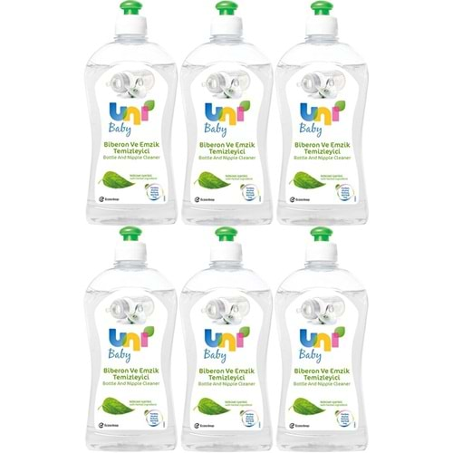 Uni Baby Biberon ve Emzik Temizleyici 500ML (6 Lı Set)