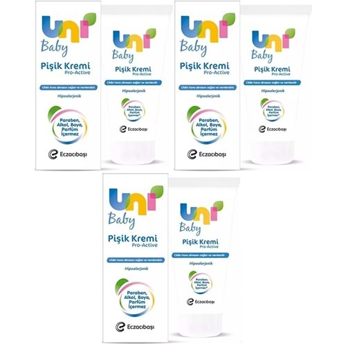 Uni Baby Pişik Kremi 75ML (3 Lü Set)