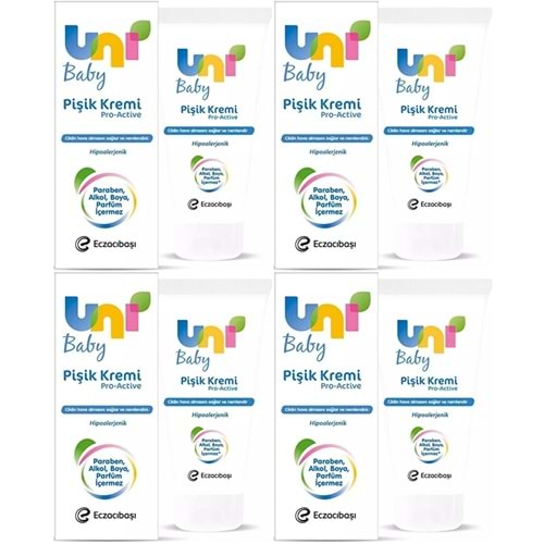 Uni Baby Pişik Kremi 75ML (4 Lü Set)