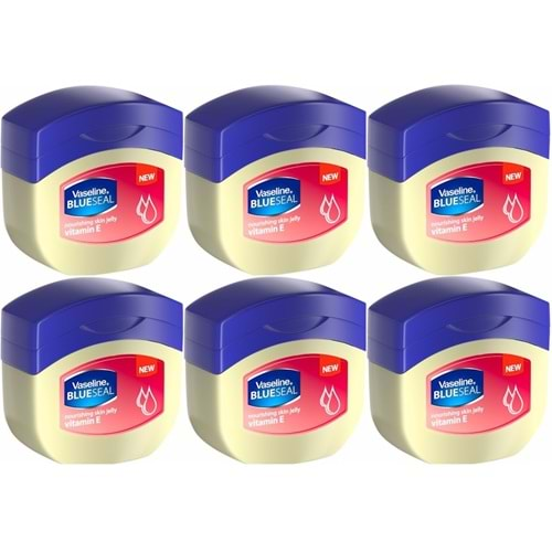 Vaseline Nemlendirici Jel Krem (Vazelin) 250ML E Vitamin (6 Lı Set)