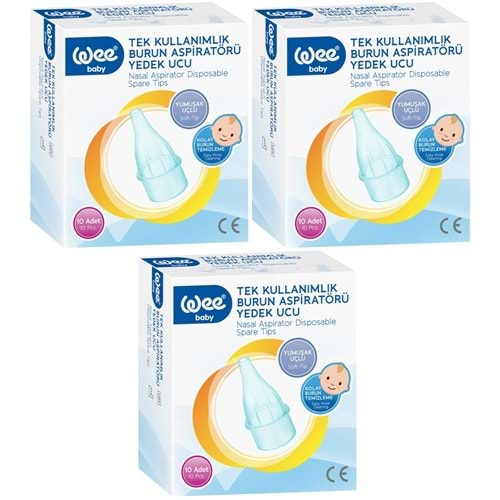 Wee Baby Burun Aspiratörü Nasal Yedek Ucu 30 Adet (3Pk*10)