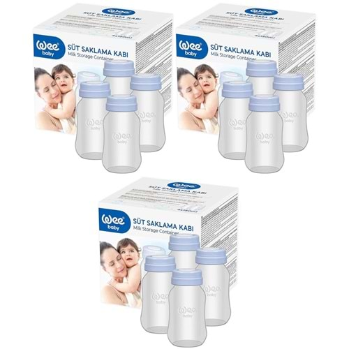 Wee Baby Süt Saklama Kabı (12 Li Set) (Kod:126) (3PK*4)