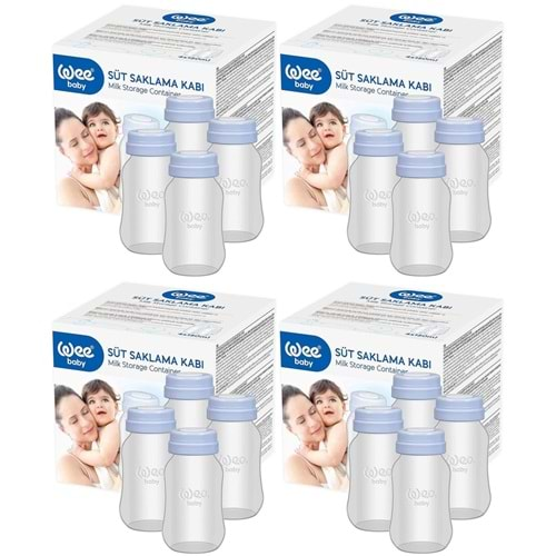 Wee Baby Süt Saklama Kabı (16 Lı Set) (Kod:126) (4PK*4)