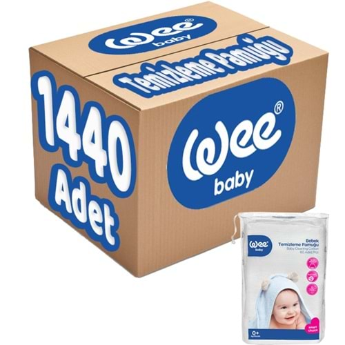 Wee Baby Bebek Temizleme Pamuğu 1440 Adet (24PK*60)