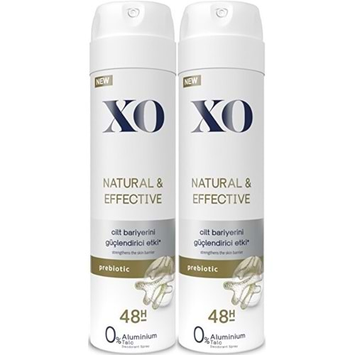 XO Deodorant 150ML Women-Kadın Natural & Effective (2 Li Set)