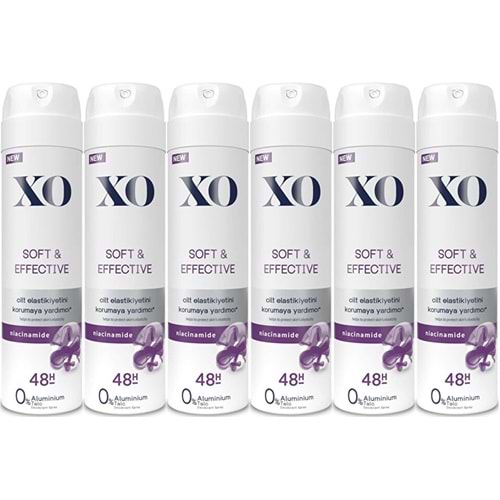 XO Deodorant 150ML Women-Kadın Soft & Effective (6 Lı Set)