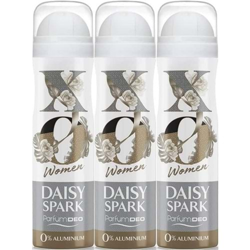 XO Deodorant 150ML Women-Kadın Daisy Spark (3 Lü Set)