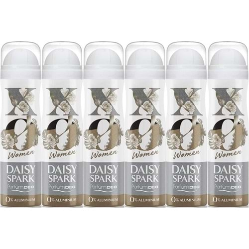 XO Deodorant 150ML Women-Kadın Daisy Spark (6 Lı Set)