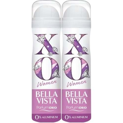 XO Deodorant 150ML Women-Kadın Bella Vista (2 Li Set)