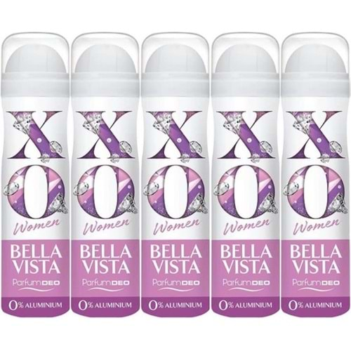 XO Deodorant 150ML Women-Kadın Bella Vista (5 Li Set)