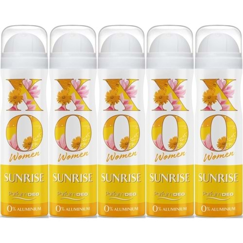 XO Deodorant 150ML Women-Kadın Sunrise (5 Li Set)