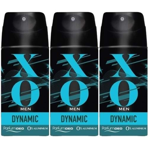 XO Deodorant 150ML Men-Erkek Dynamıc (3 Lü Set)