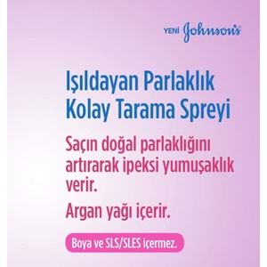 Johnsons Baby Bebek Kolay Tarama Spreyi 200ML Işıldayan Parlaklık