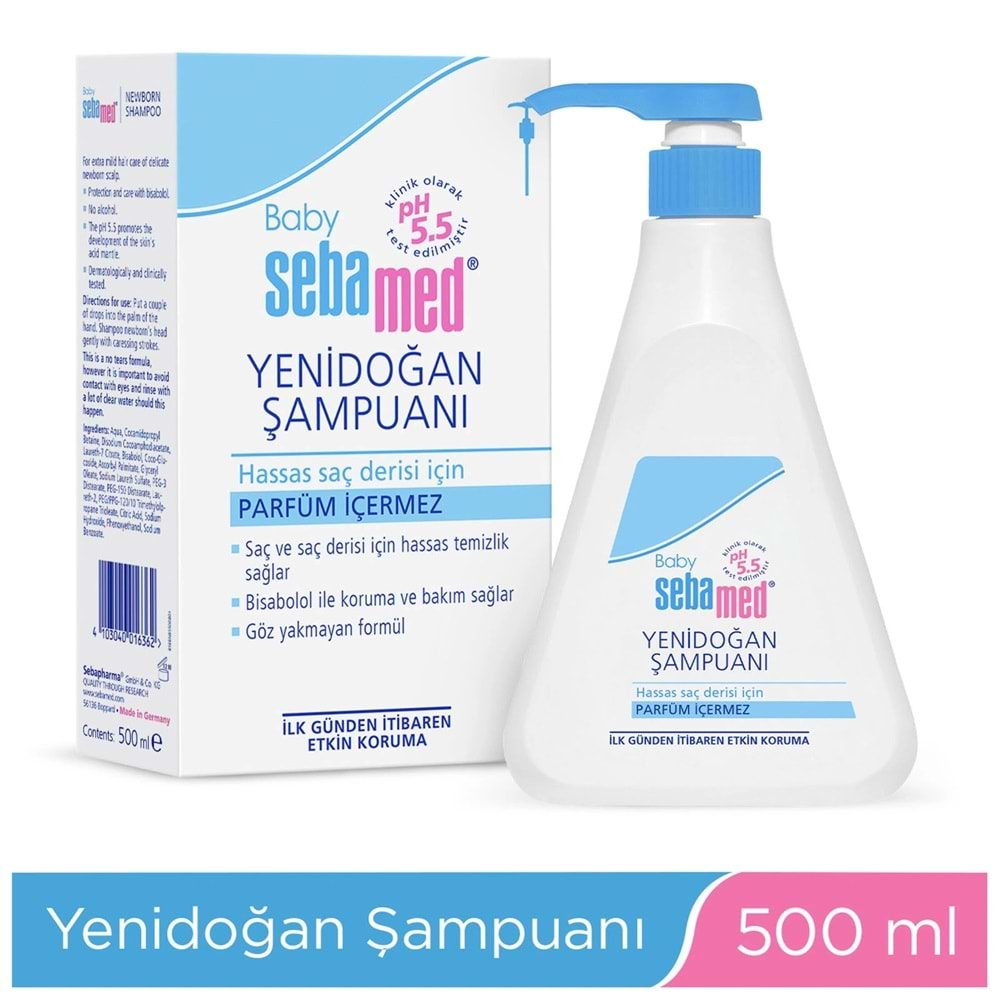 Sebamed Bebek Şampuanı 500ML Pompalı (Yenidoğanlar İçin)